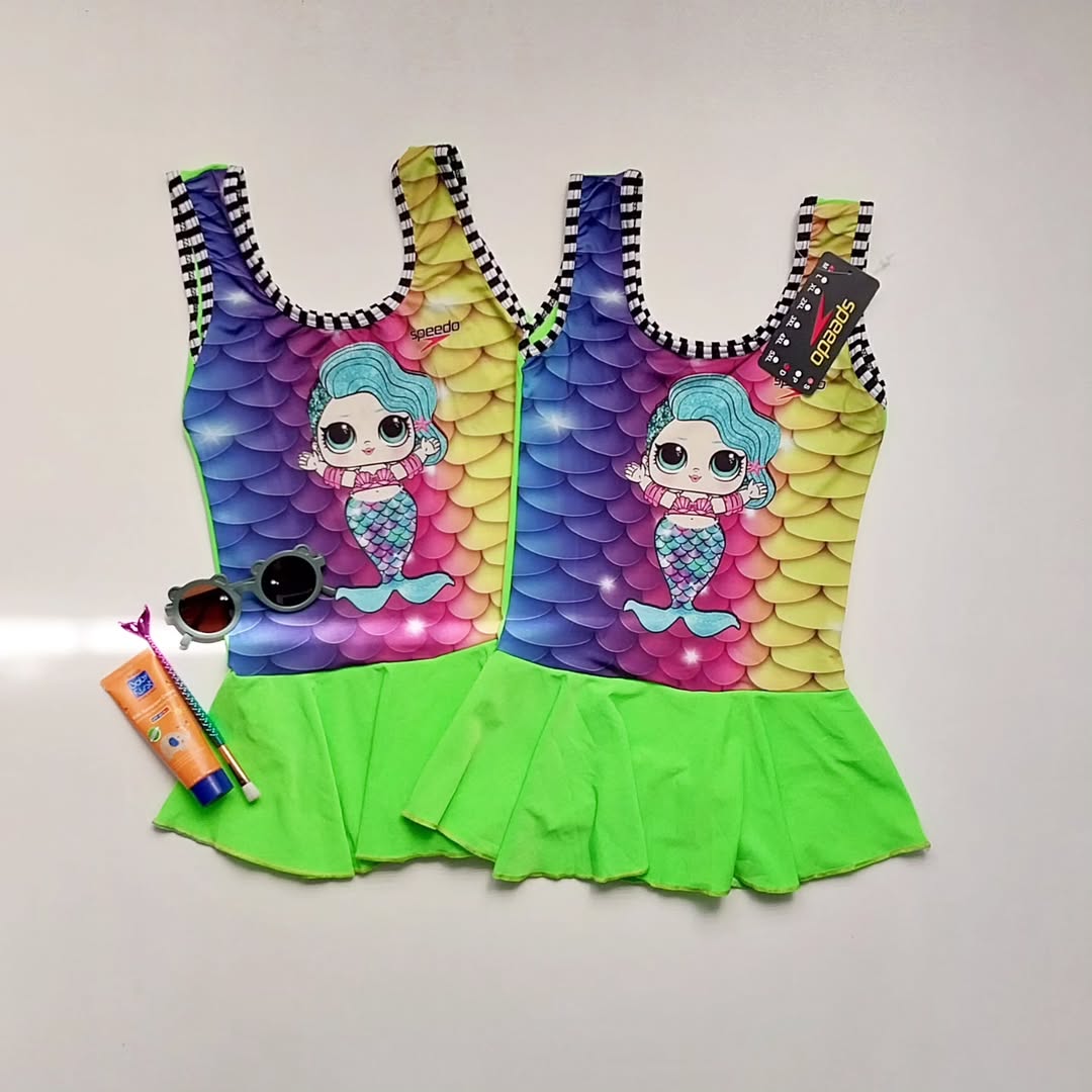 مایو دخترانه دامن‌دار طرح LOL