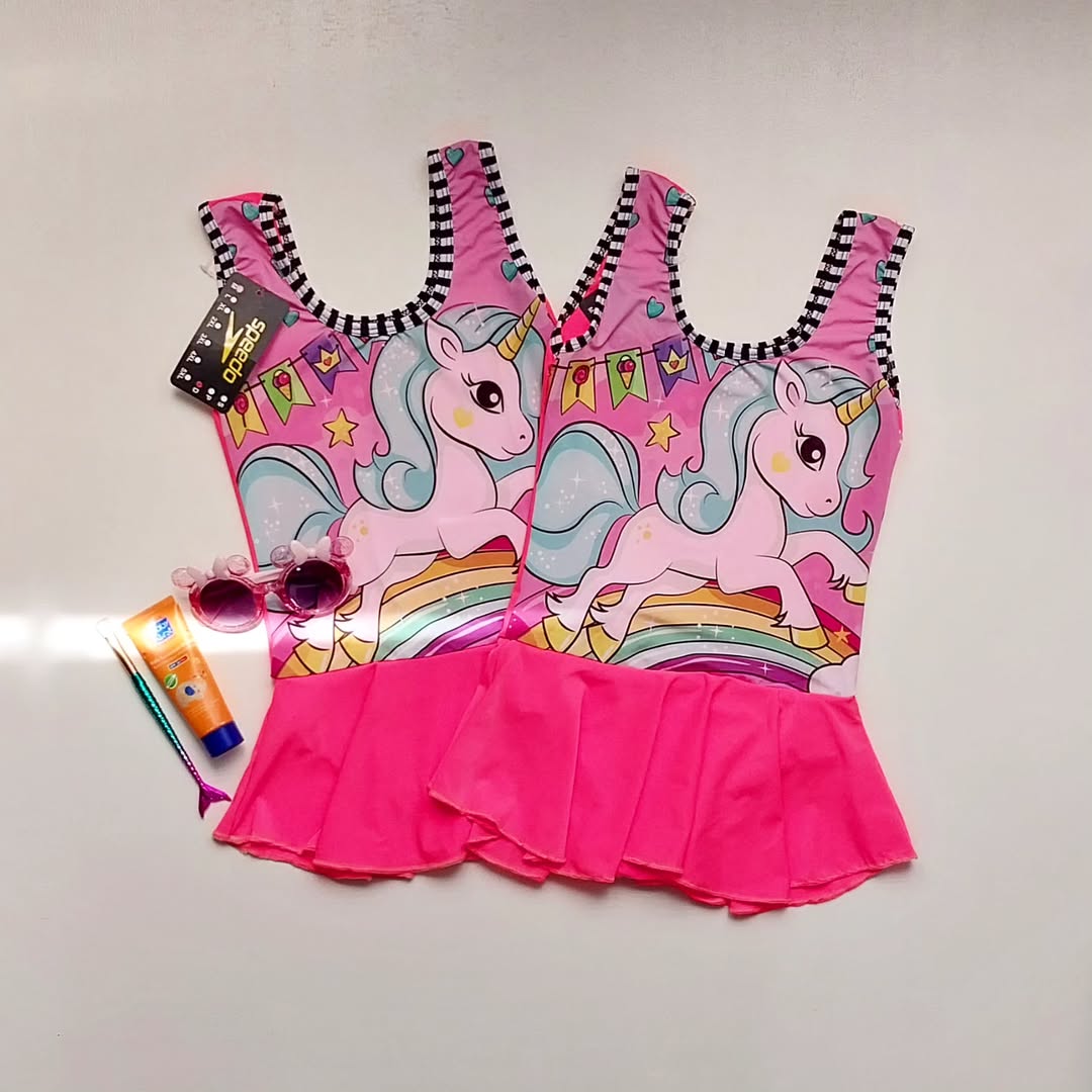 مایو دخترانه دامن‌دار اورجینال یونیکرن