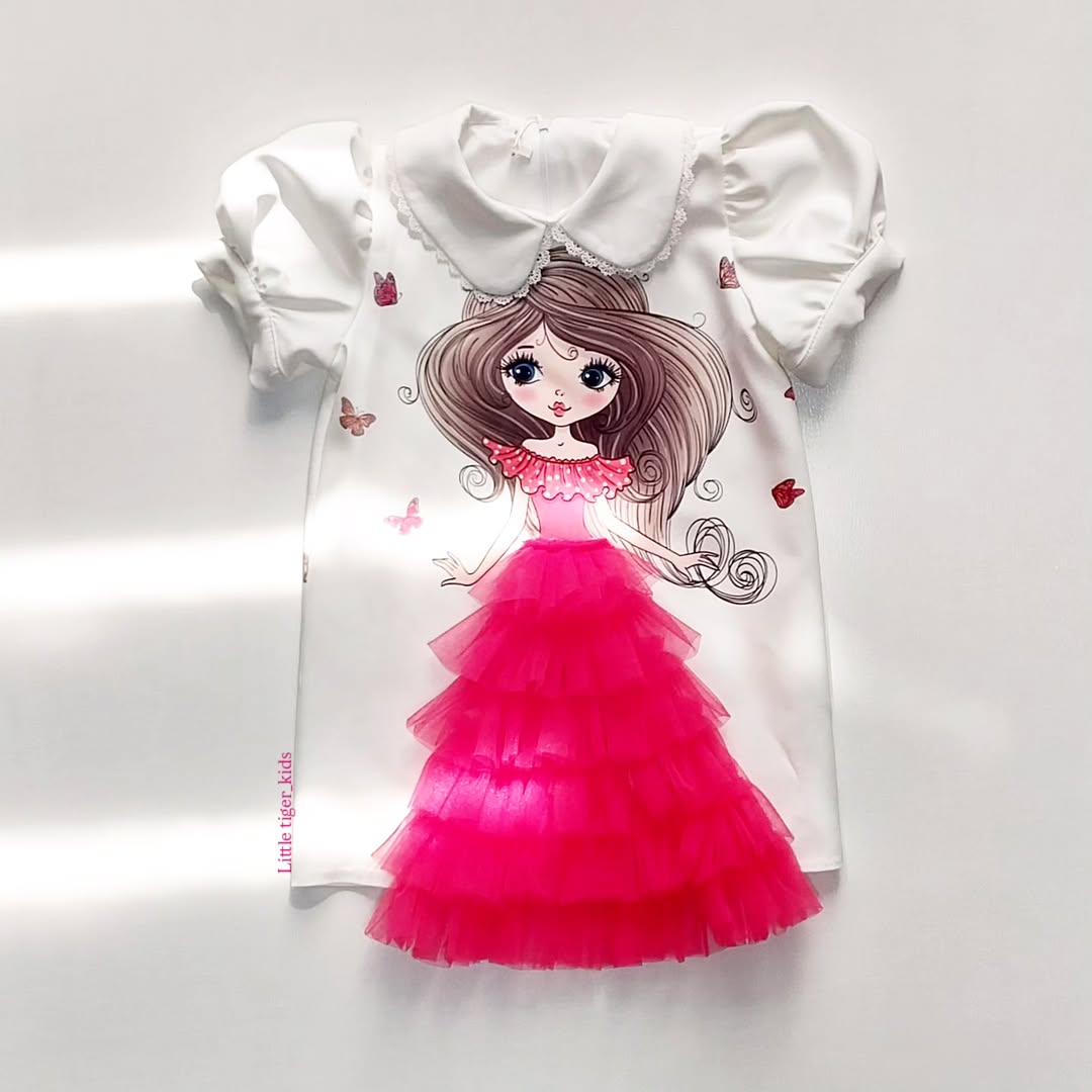 سارافون چاپی یقه‌دار