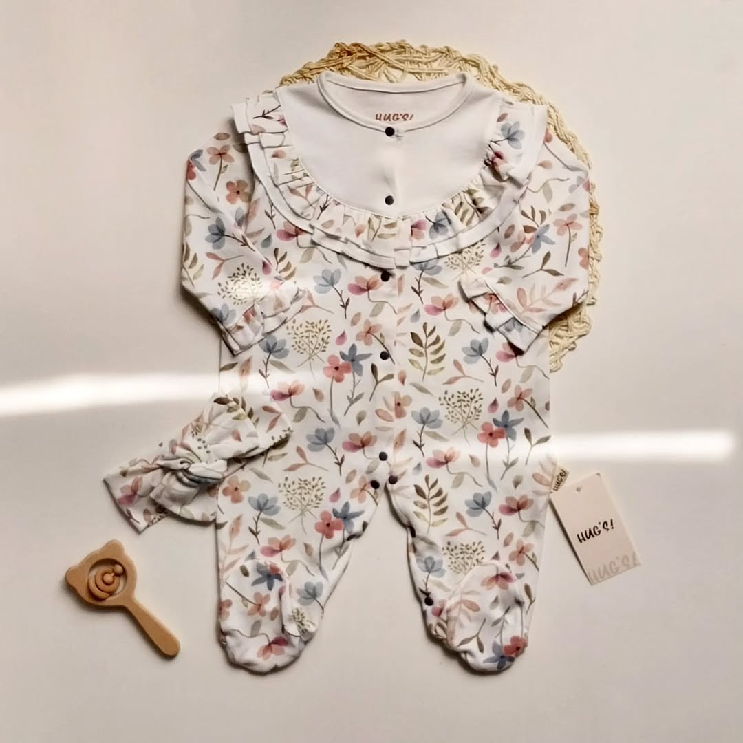 ست هد و سرهمی گلدار ترک