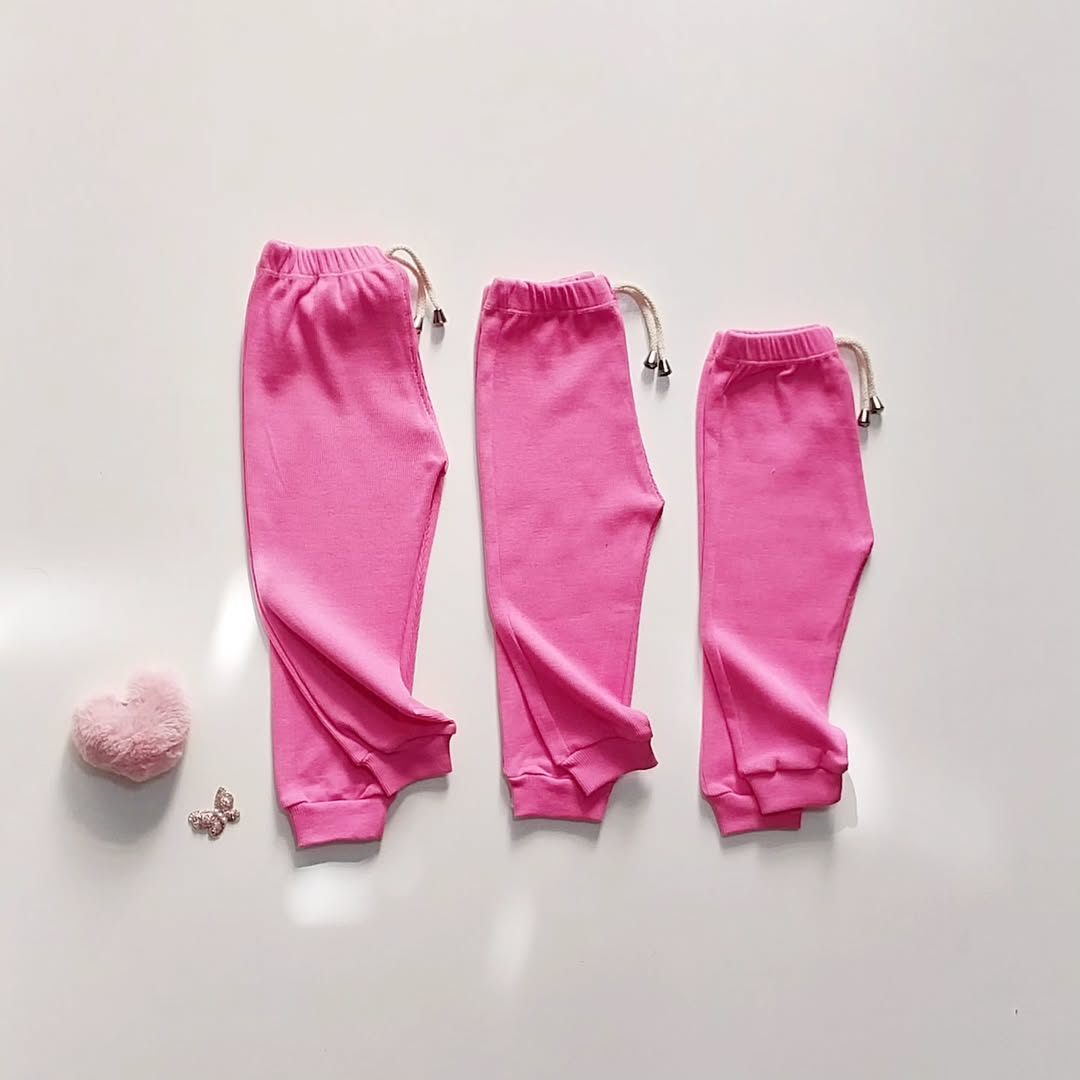 شلوار کبریتی بچه‌گانه صورتی