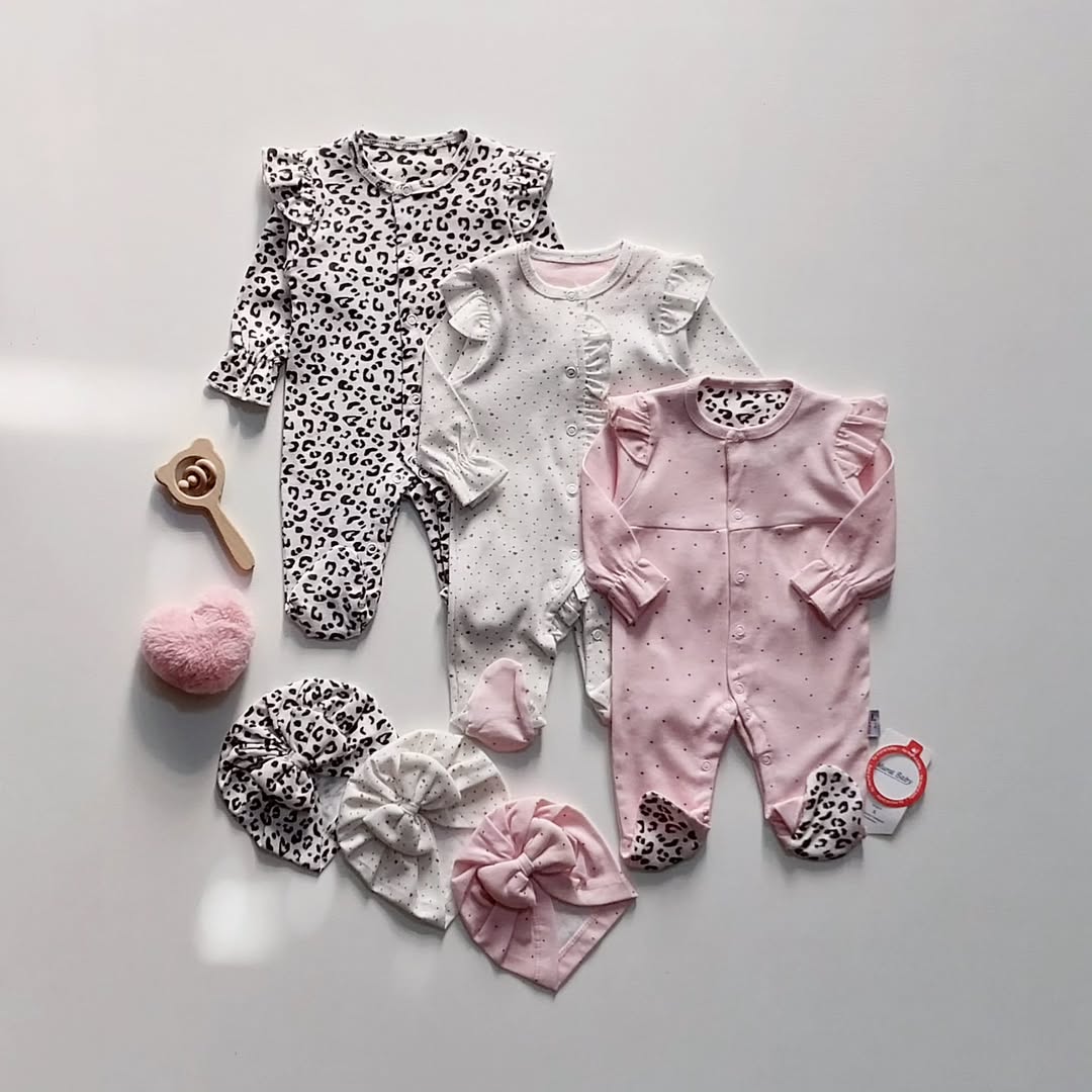 ست کلاه و سرهمی نوزادی Mürat baby