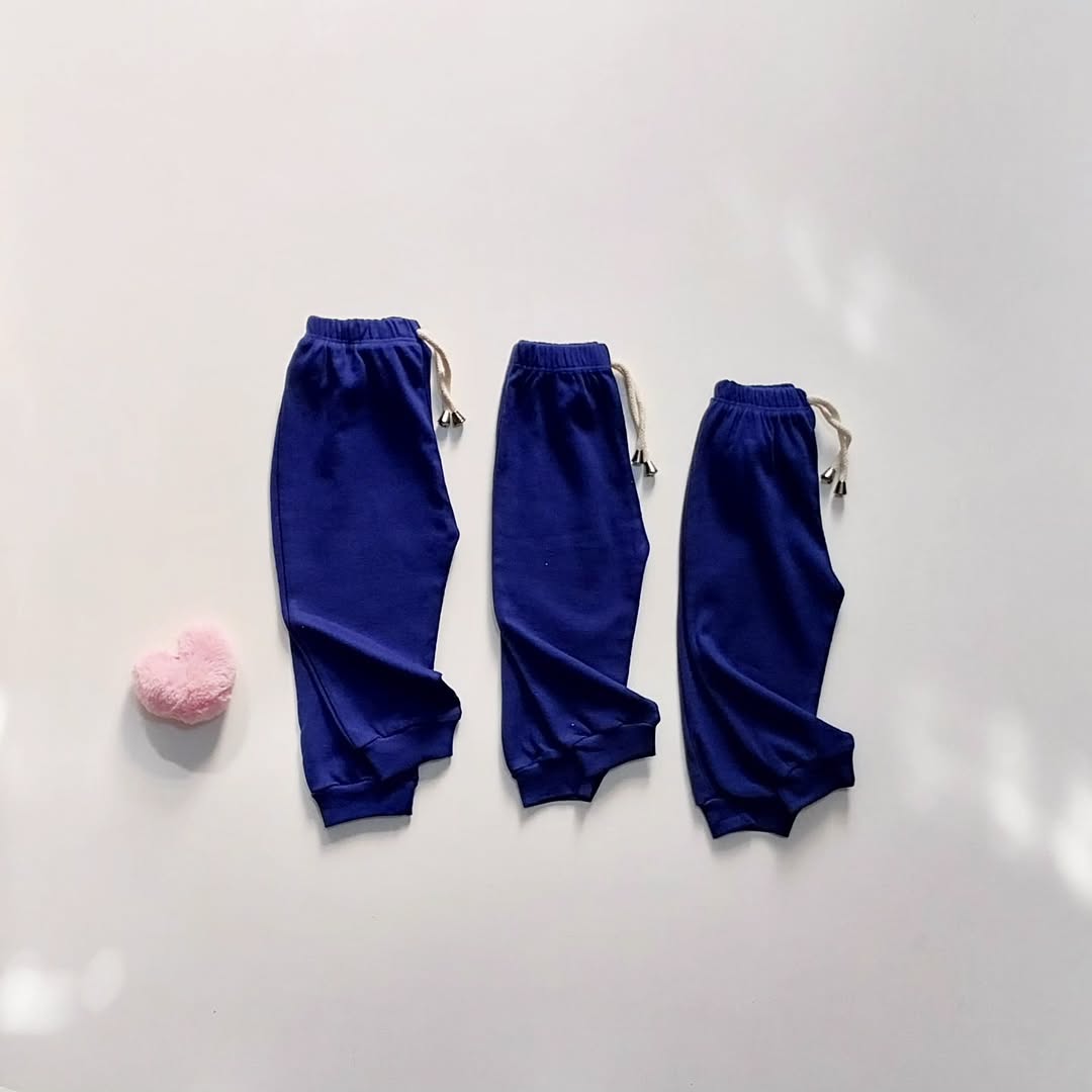 شلوار کبریتی آبی نفتی کودک