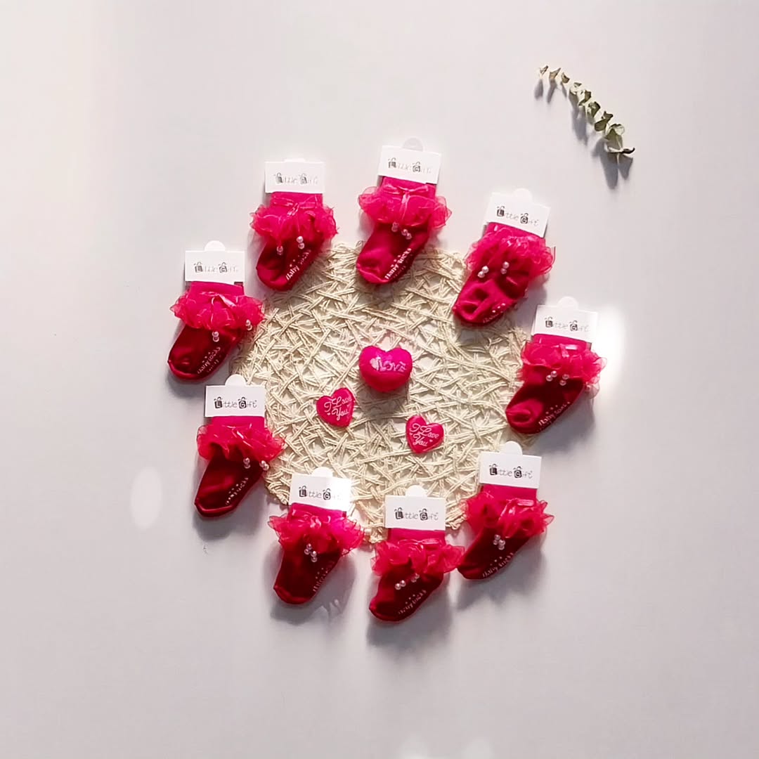 جوراب لب تور دار نوزادی تا یکسال و نیم