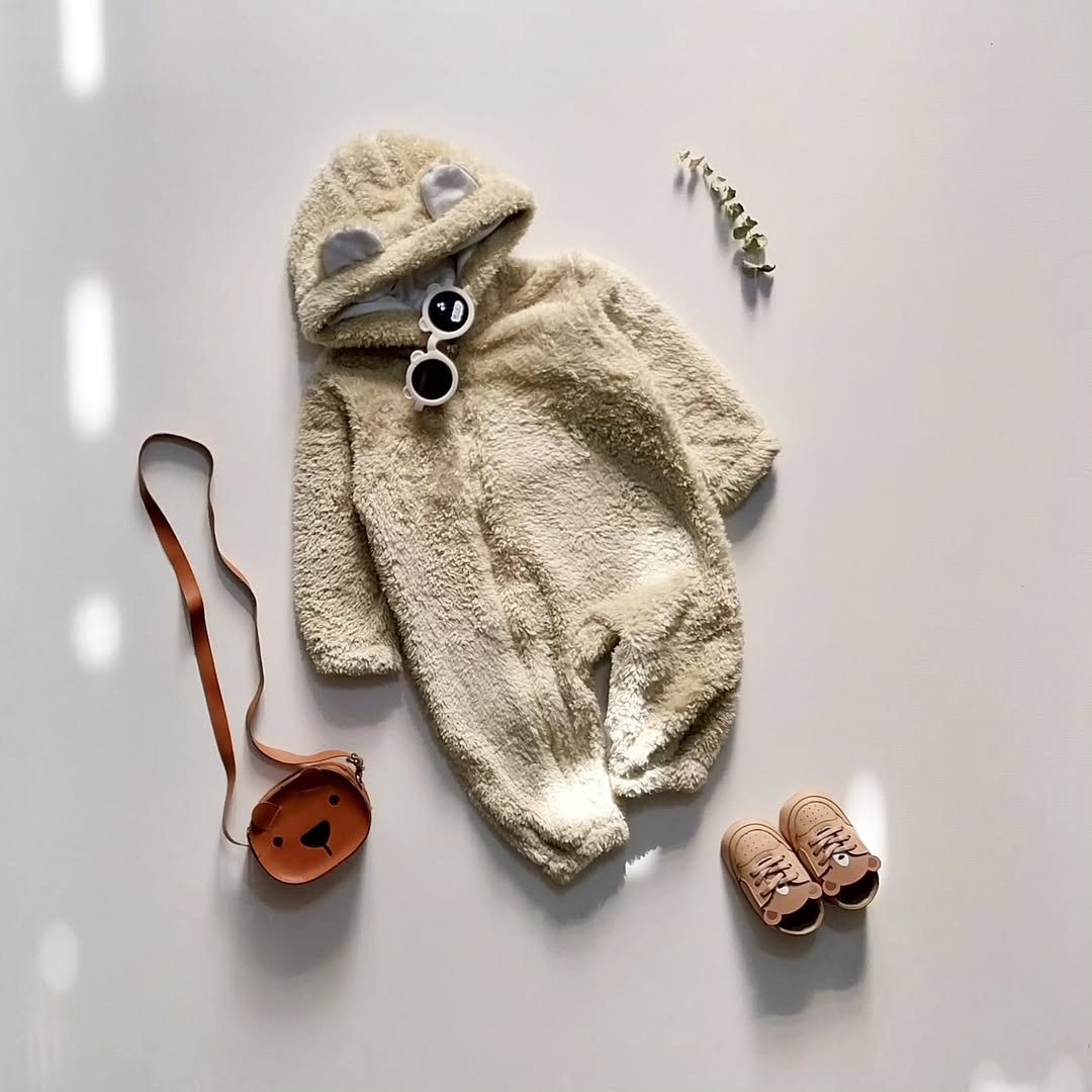 سرهمی پاییز / زمستونی تدی پشمالو گرم و نرم