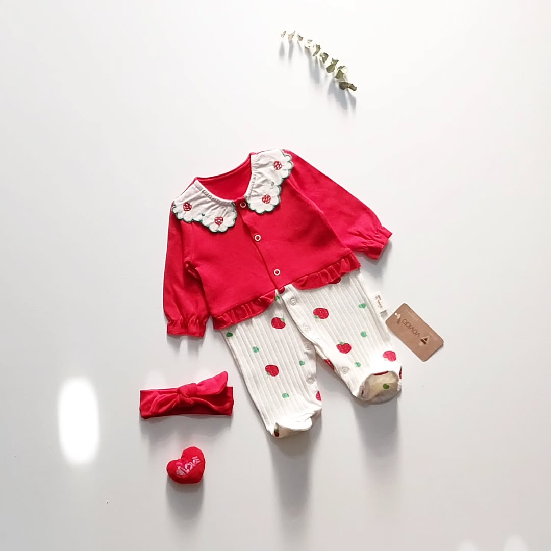 سرهمی نوزادی توت فرنگی مناسب عکاسی جشن یلدا