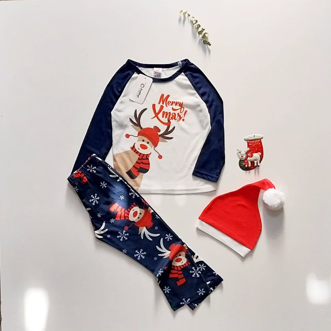 ست دو تیکه بلوز و شلوار کریمسی برند patpat سایز ۴ الی ۵ ساله