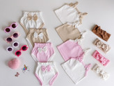 کراپ/تاپ شرتک دخترونه دلبر نوزادی تا حدود 2.5 سال 🥰🎀🩷