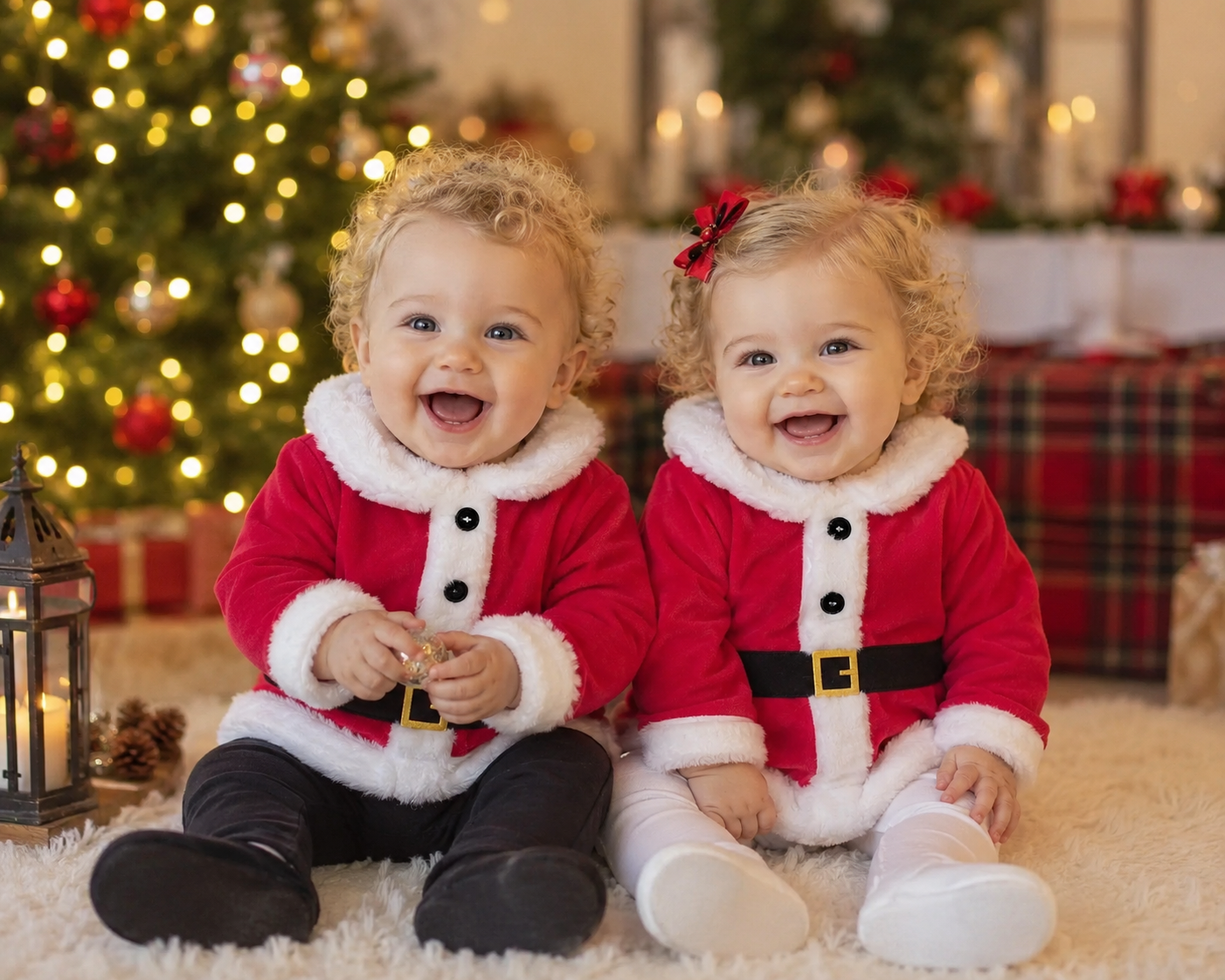بلوز نوزادی خاص با طرح بابانوئل پشمالو 🎅🏻 مناسب عکاسی یلدایی / کریسمسی