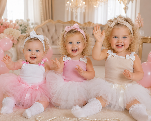 بادی بندی پاپیونی پنبه کبریتی دخترونه سایز تا ۲ سال و نیم