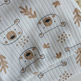 ست بیمارستانی نوزادی ترک طرح تدی 🧸 (مانتو، شلوار، کلاه)