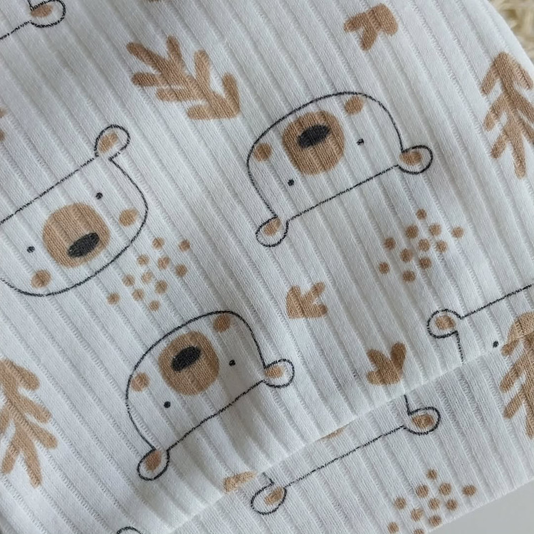 ست بیمارستانی نوزادی ترک طرح تدی 🧸 (مانتو، شلوار، کلاه)