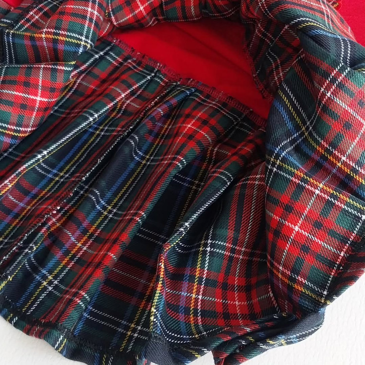 سارافون دخترانه دورس دو نخ 🧵 پنبه و دامن متصل کشمیر